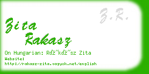 zita rakasz business card